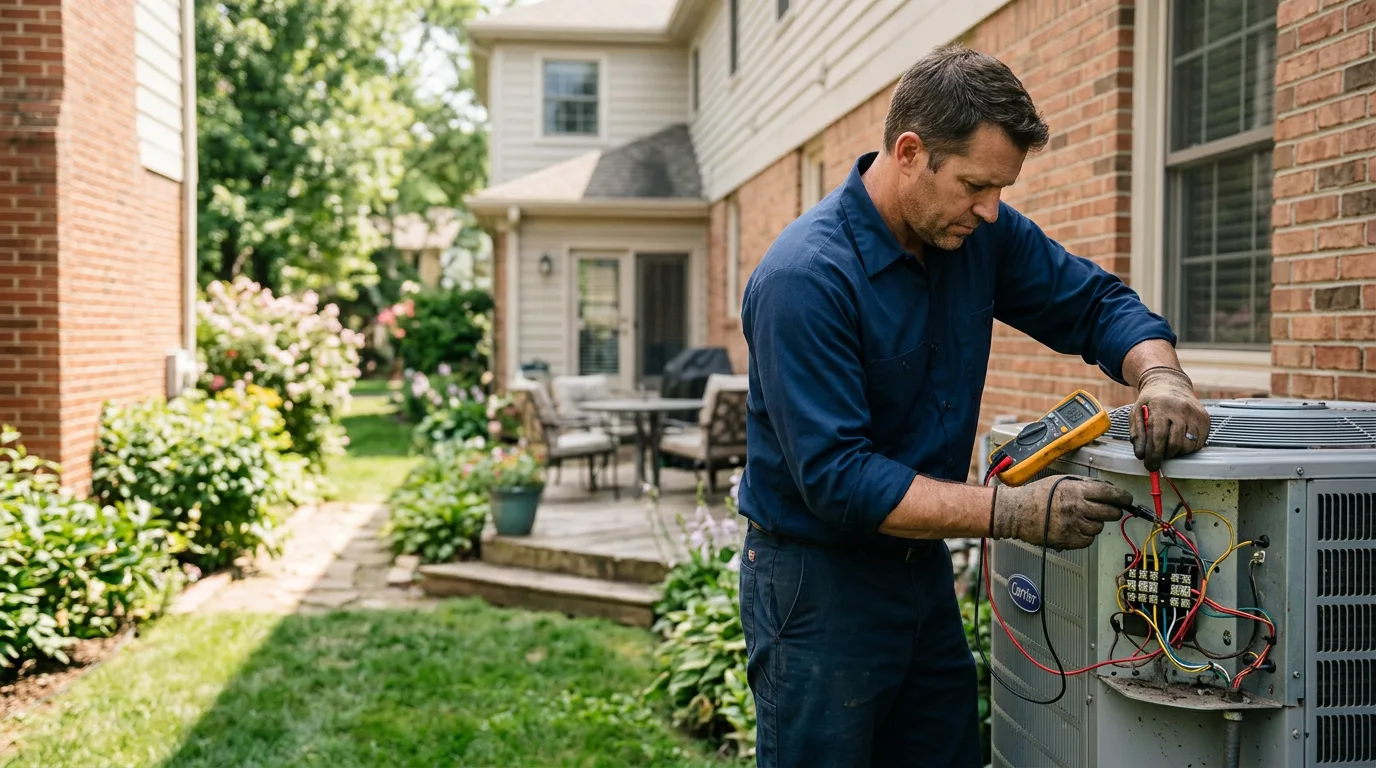 HVAC technician working near Belle Mead, NJ